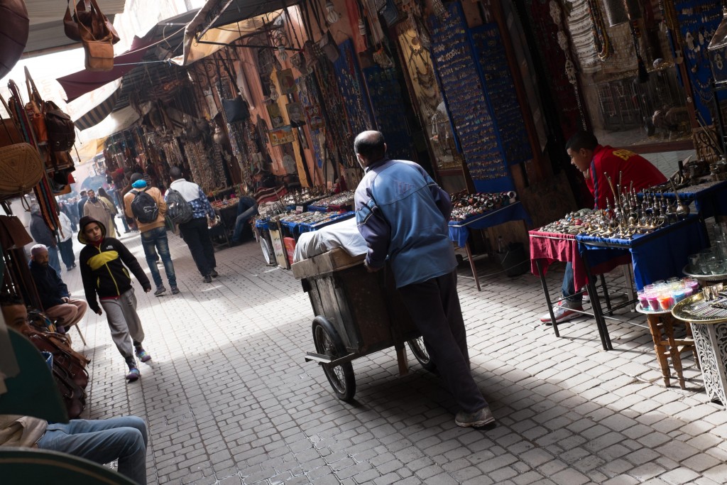 Marrakech - Homme chariot