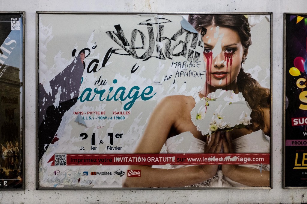 affiche métro salon du mariage