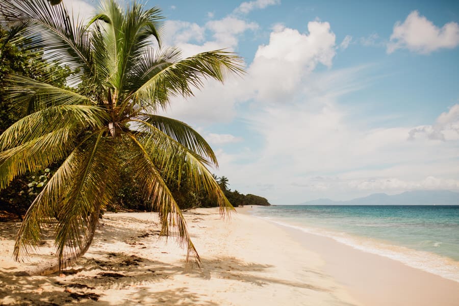 Plage des moustiques en Guadeloupe