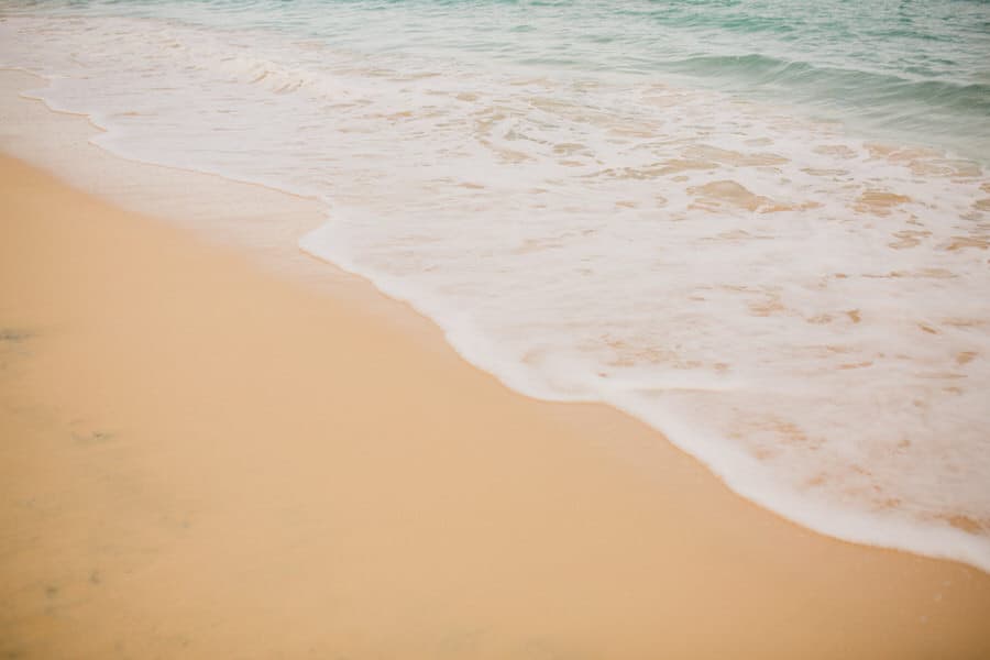 L'eau turquoise de la Guadeloupe