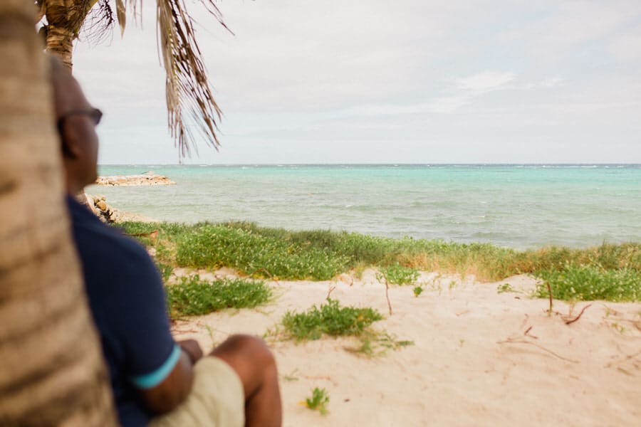 L'eau turquoise des plages guadeloupéenne